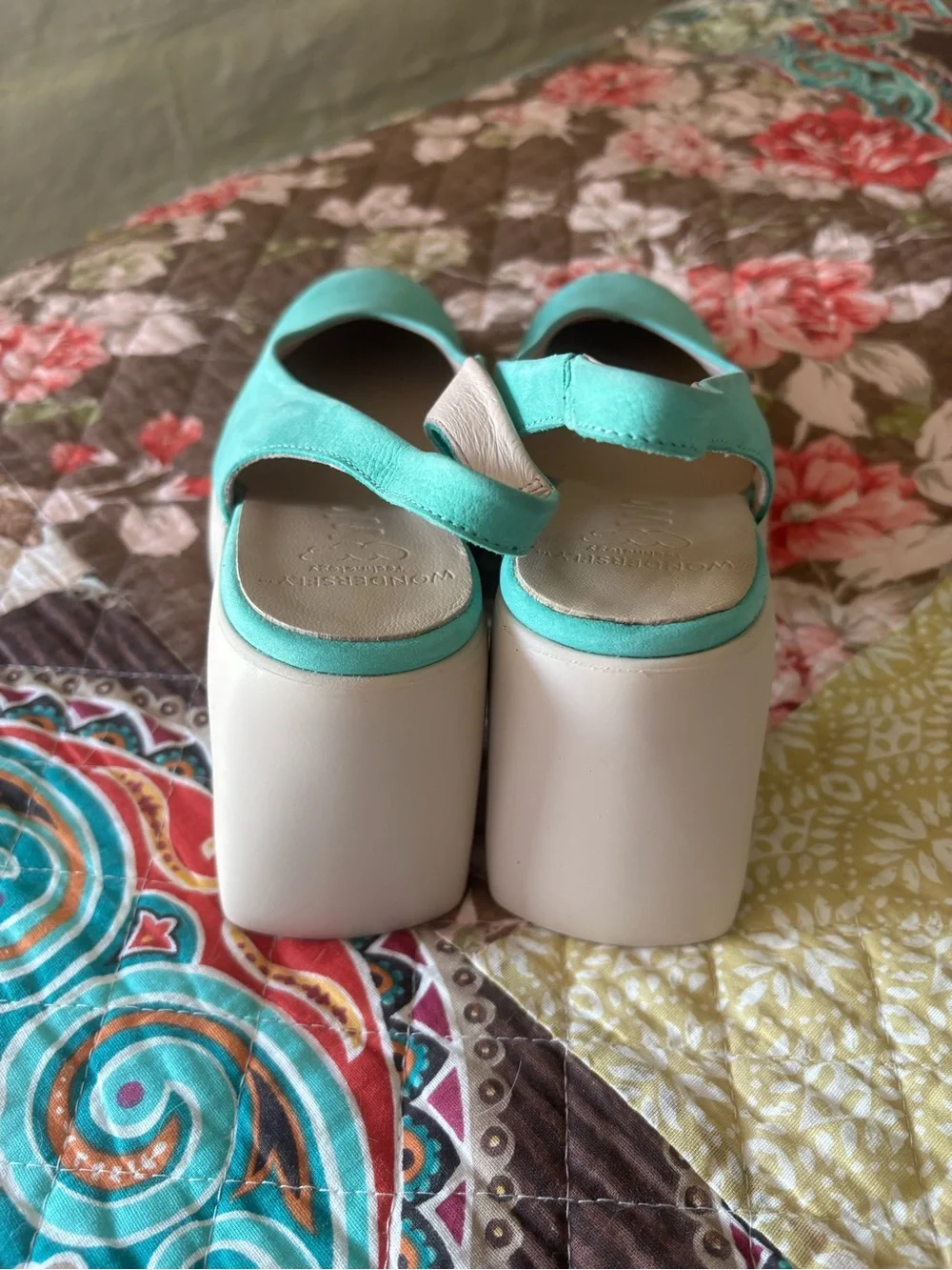 Wonder’s Leather “”Lack Aura Slingback”-NWOB-Size 37